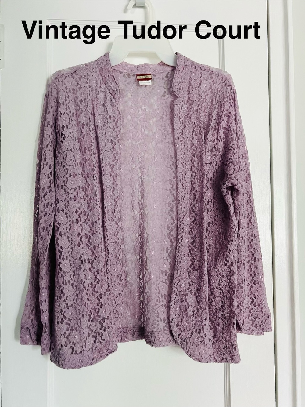 Vintage Tudor Court 3/4 Sleeve Blazer/ Cardigan, Size M
